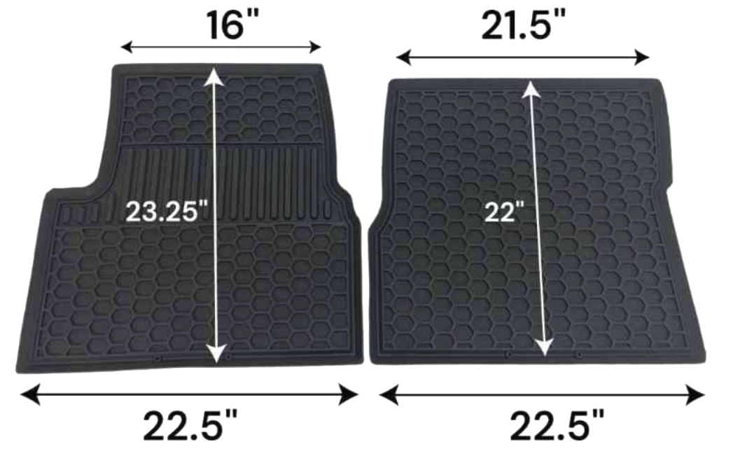 Volvo VNL (1998-2018) All Weather Floor Mats, Pair