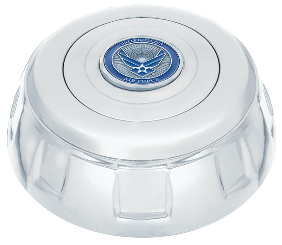 Chrome Military Steering Wheel Horn Button