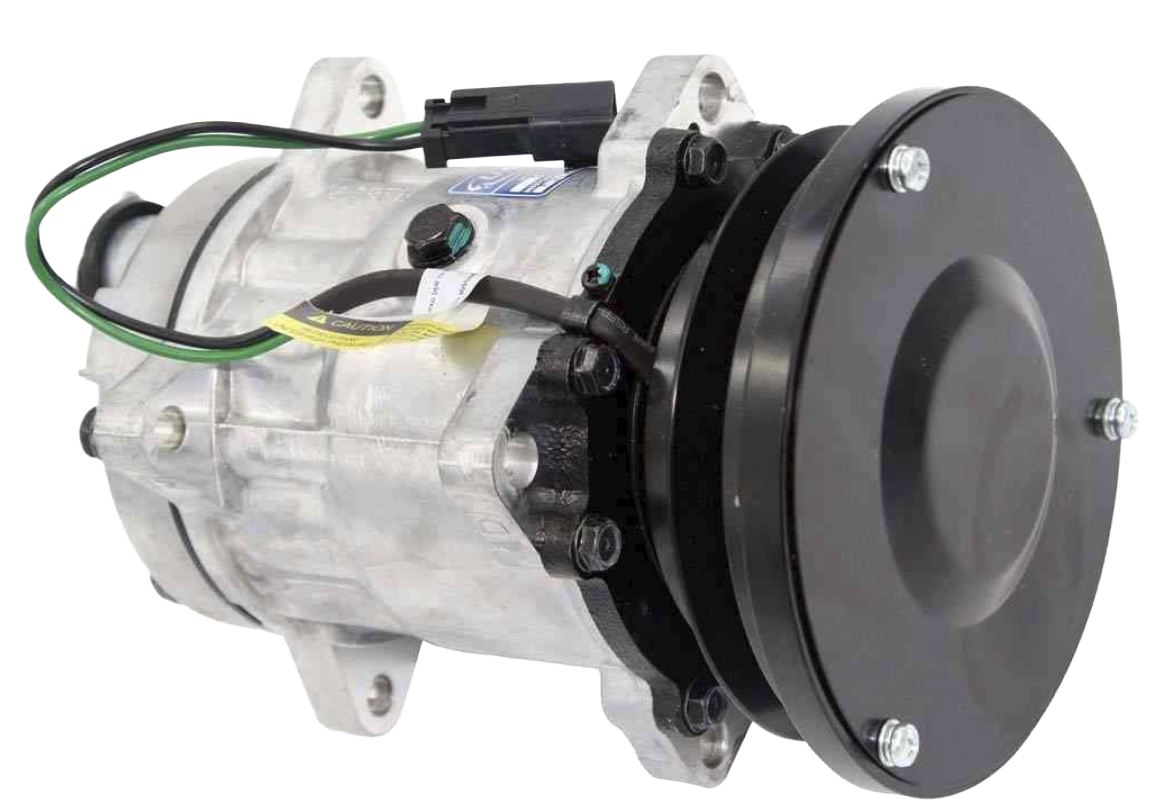 Caterpillar Sanden Style Replacement A/C Compressor | 24V 138mm Clutch