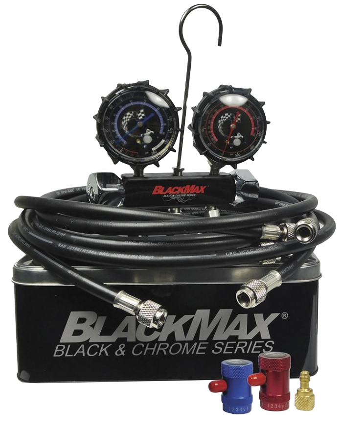 CPS Products R-1234yf Blackmax Chrome Manifold Set