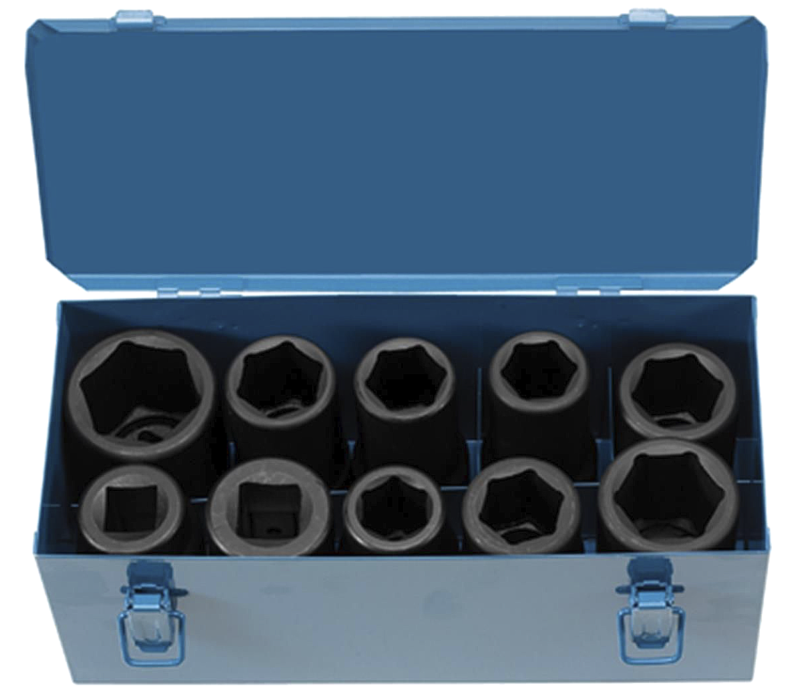 Socket Set 1" Drive 10 Piece Heavy Duty Truck