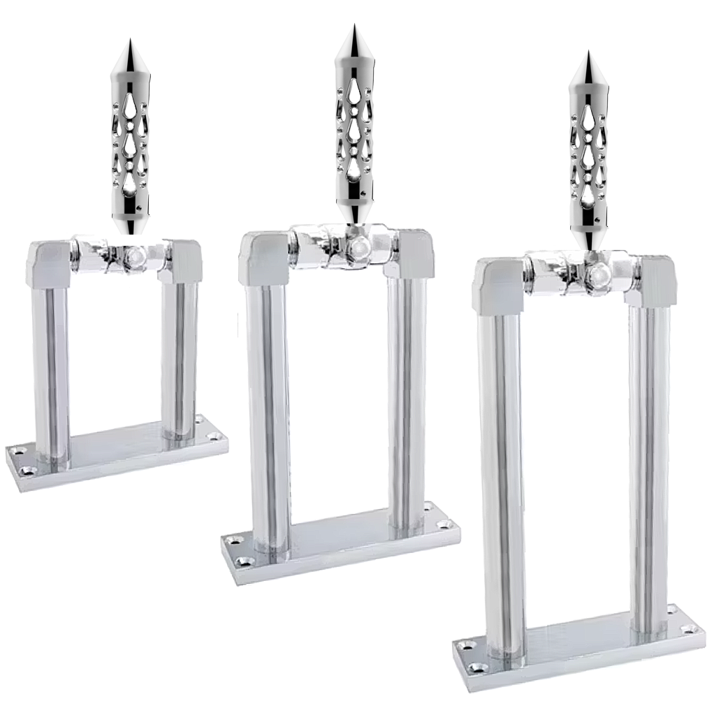 Air Valve Lever and Stand Set Chrome - Brooklyn