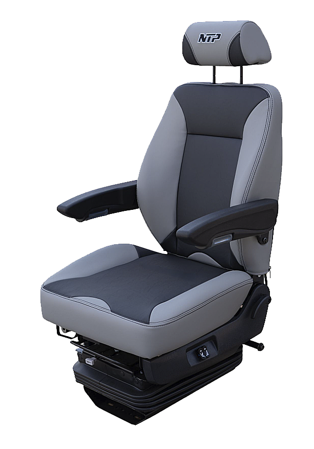 Power Air Ride Seat with Lumbar Support and Removable Headrest