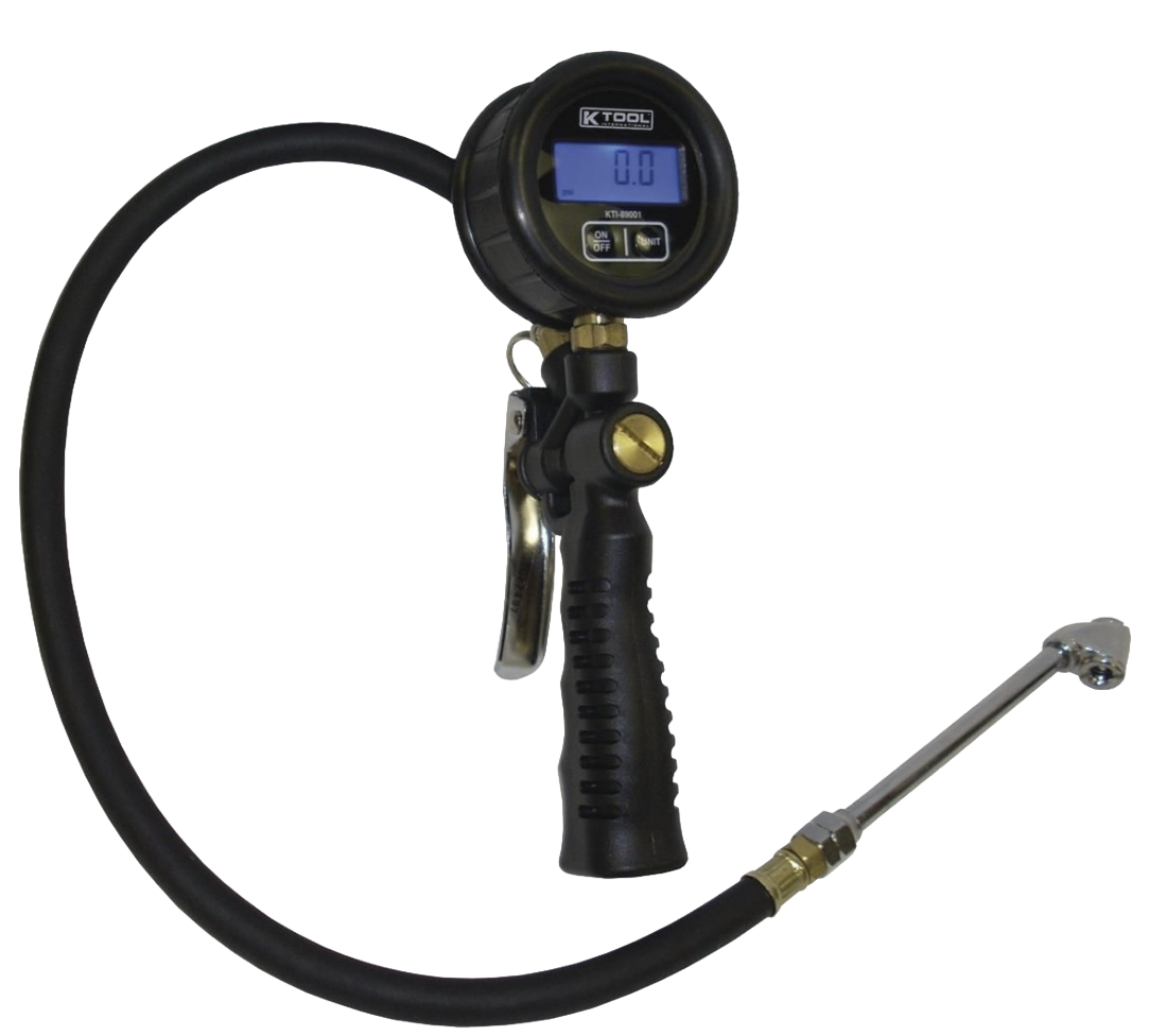 Tire Inflator With Pressure Gauge
