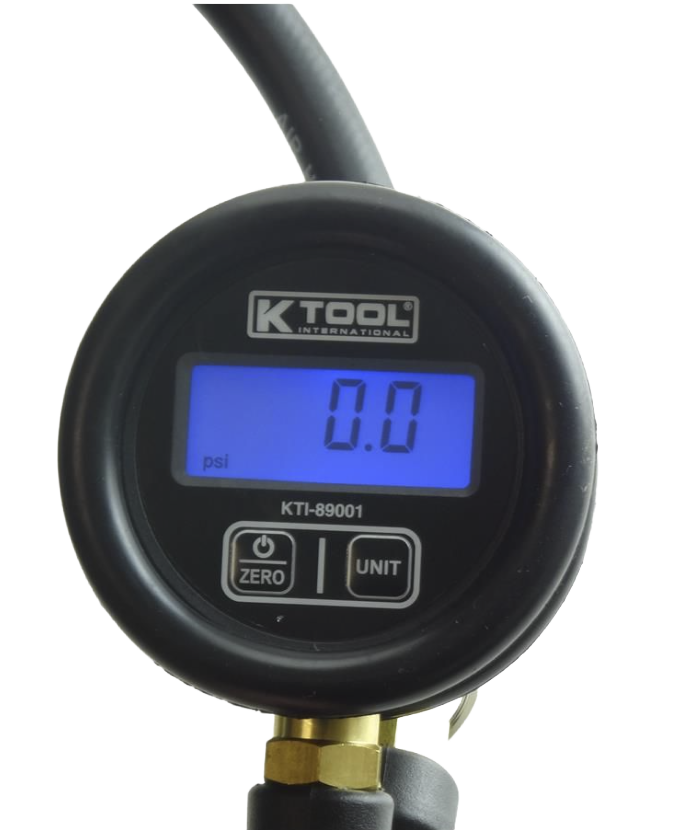 Tire Inflator With Pressure Gauge