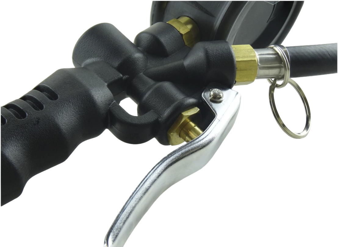 Tire Inflator With Pressure Gauge