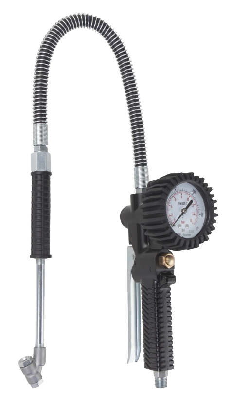 Tire Inflator With Pressure Gauge