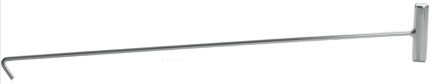 Fifth Wheel Pin Puller J-Hook - 31 Inch, Black or Chrome
