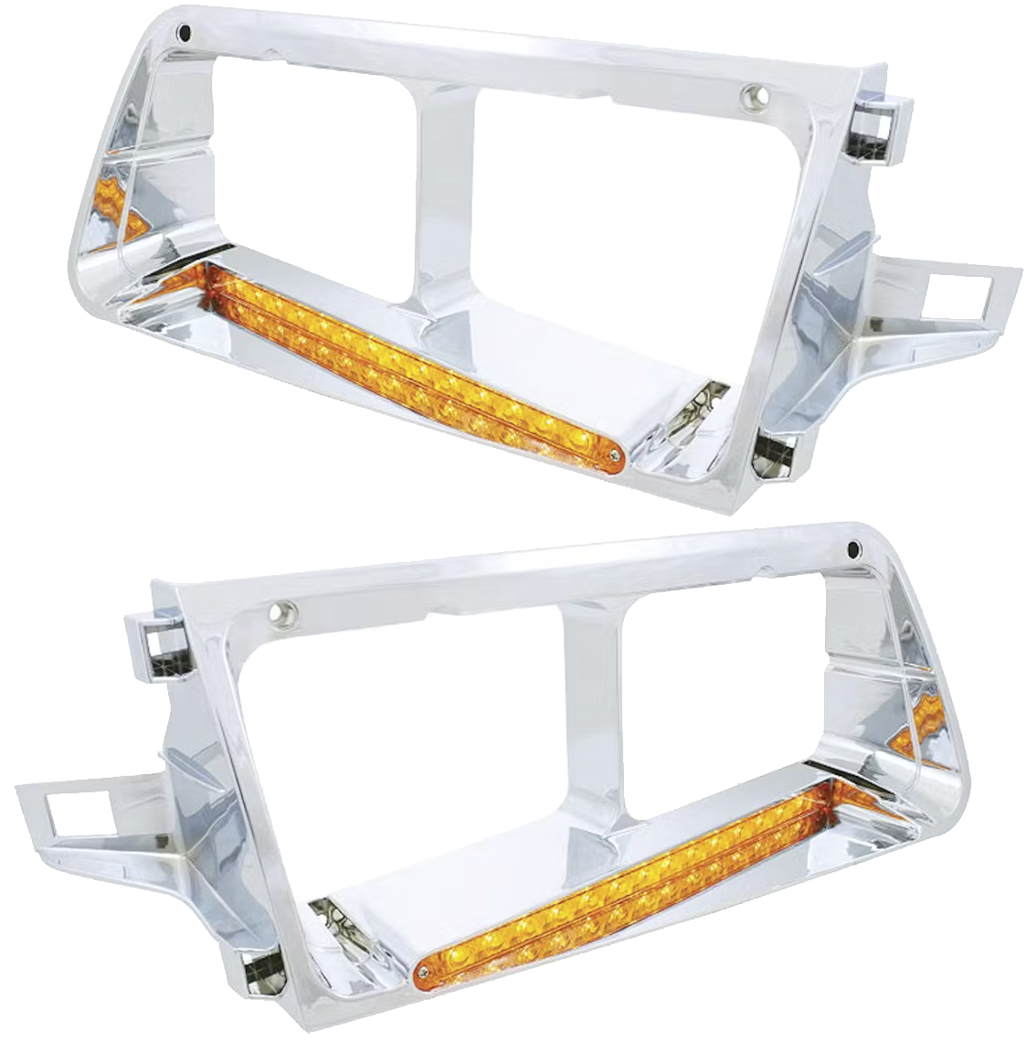 Freightliner FLD 120 - Headlight Bezel With 14 Amber LEDs