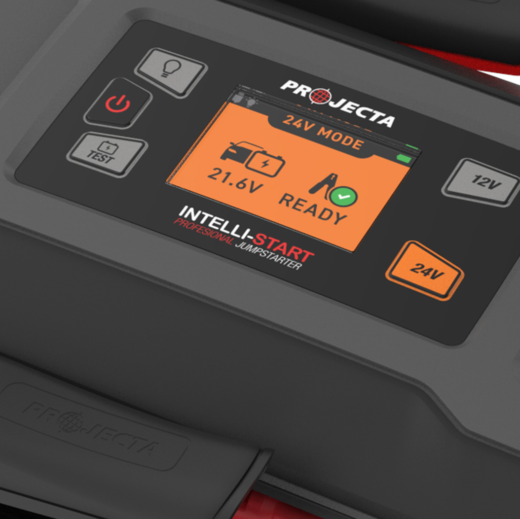 Intelli-Start Industrial 12V/24V 3000A  Jumpstarter and Power Bank with Rapid Recharge Technology