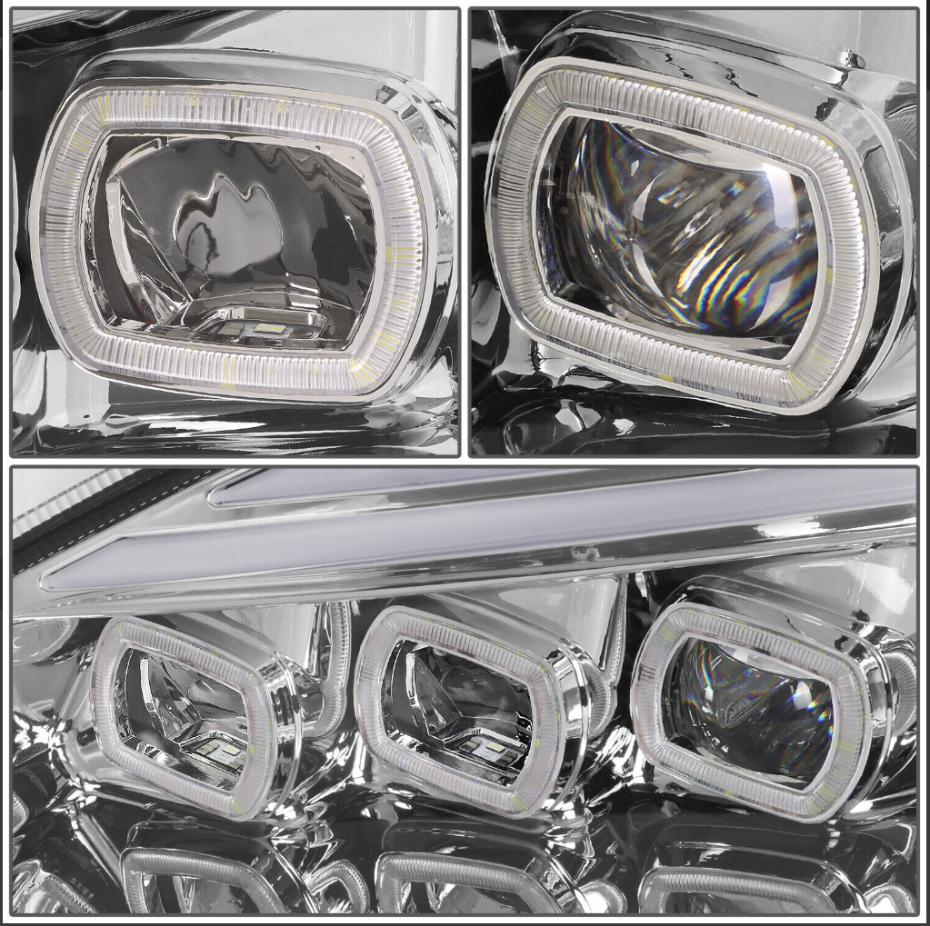 Freightliner Cascadia (2018-Newer) LED Headlight (Chrome or Black Inner Housing)