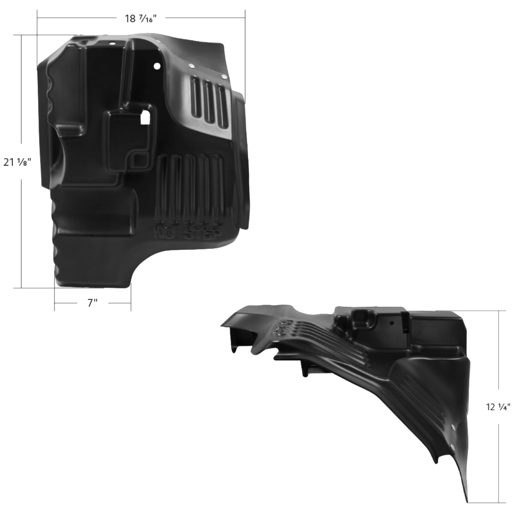 Kenworth T680 (2022+) - Cab Splash Guards