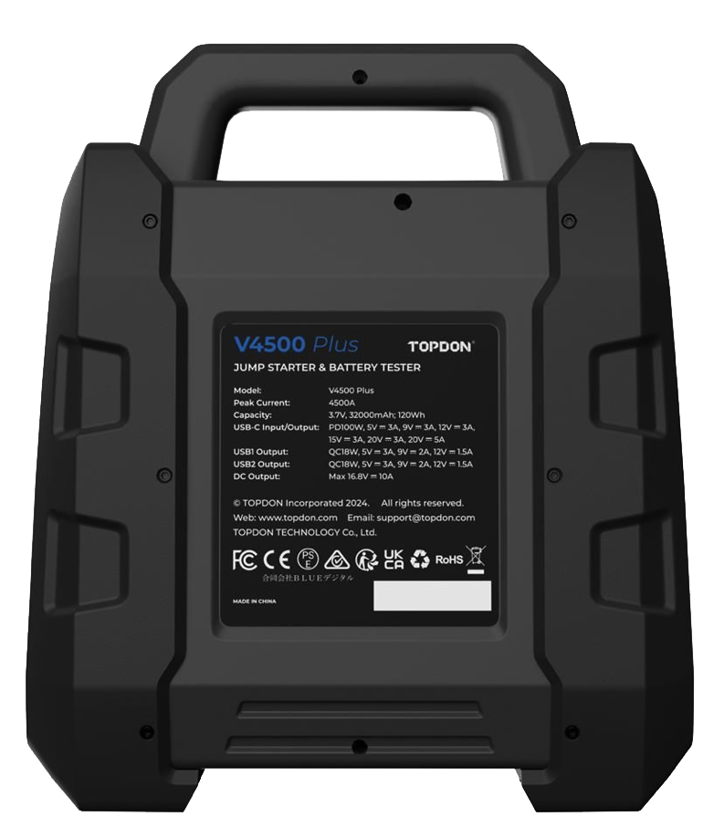 4500v PLUS - Jump Starter & Battery, System Tester
