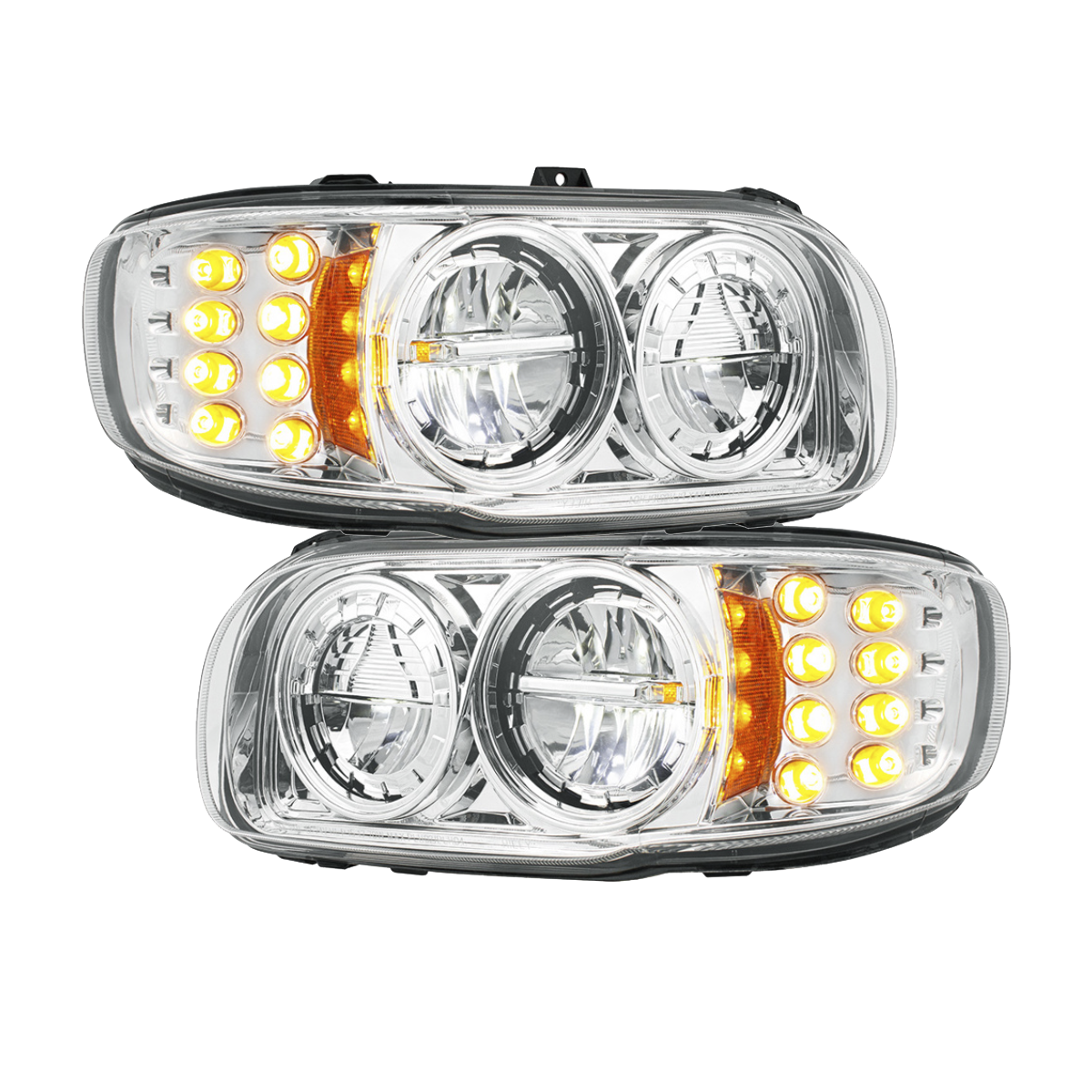 Peterbilt 389 (2008-2024) - High Power LED Headlight With 8 LED Turn & 4 LED Position Light
