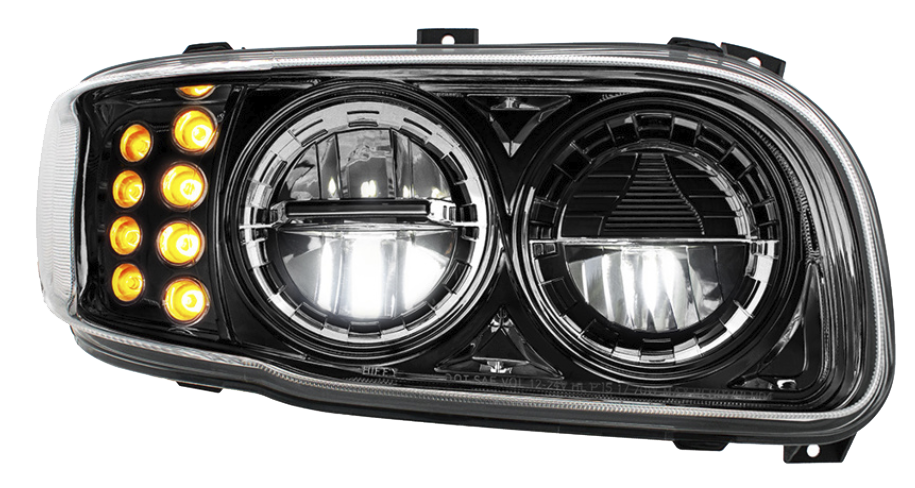 Peterbilt 389 (2008-2024) - High Power LED Headlight With 8 LED Turn & 4 LED Position Light