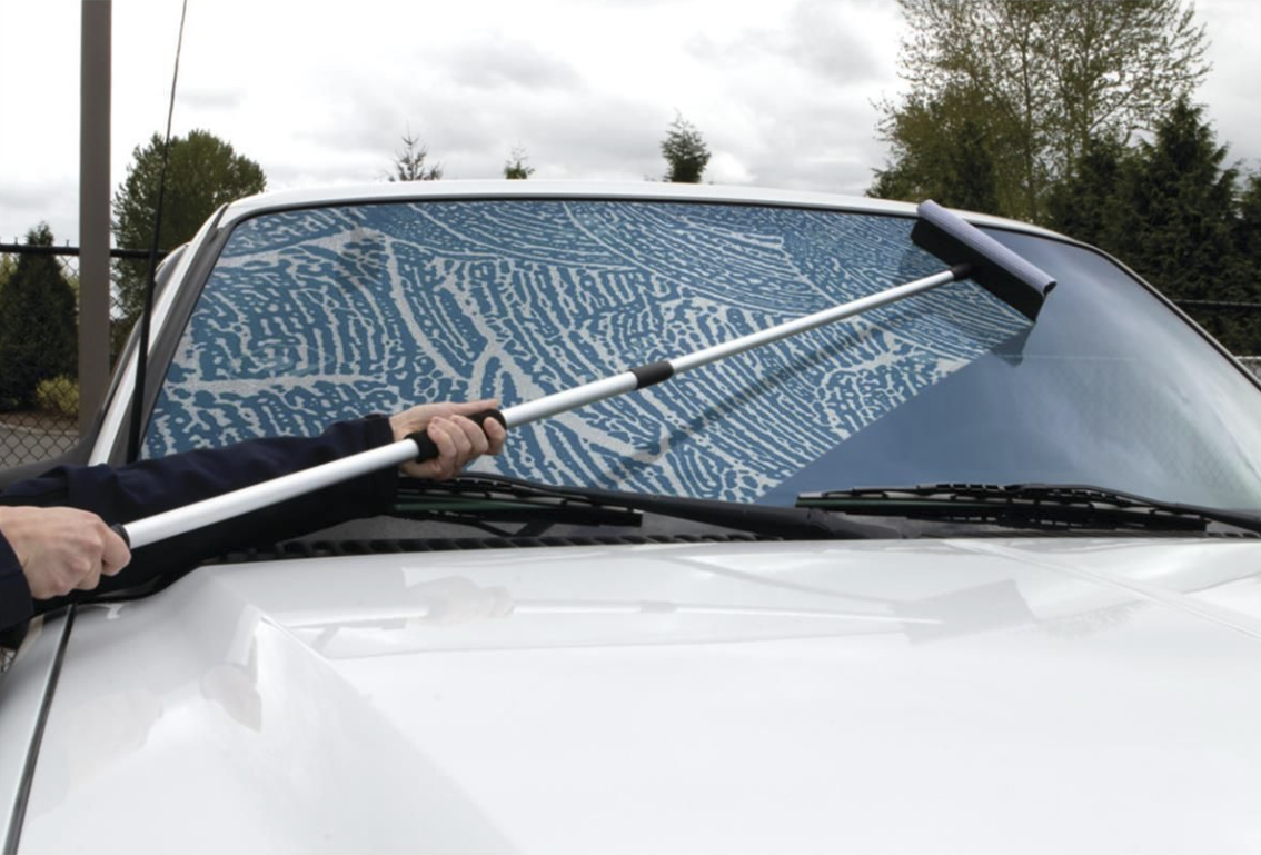 10 Inch Squeegee With Extendable Extension Pole 36 to 60 Inch