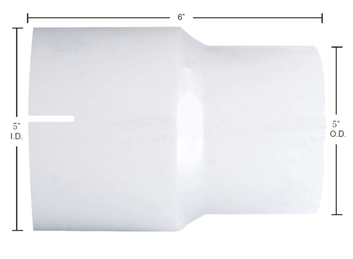 Aluminized Exhaust Connector 5 Inch I.D. to 5 Inch O.D. - HD Truck Source