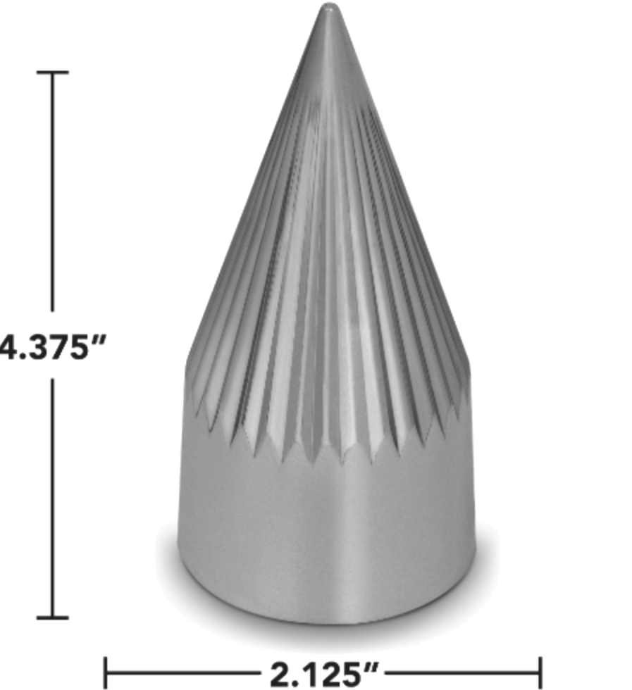 Classic Razor Spike 33mm Push - On Chrome Lug Nut Cover - HD Truck Source
