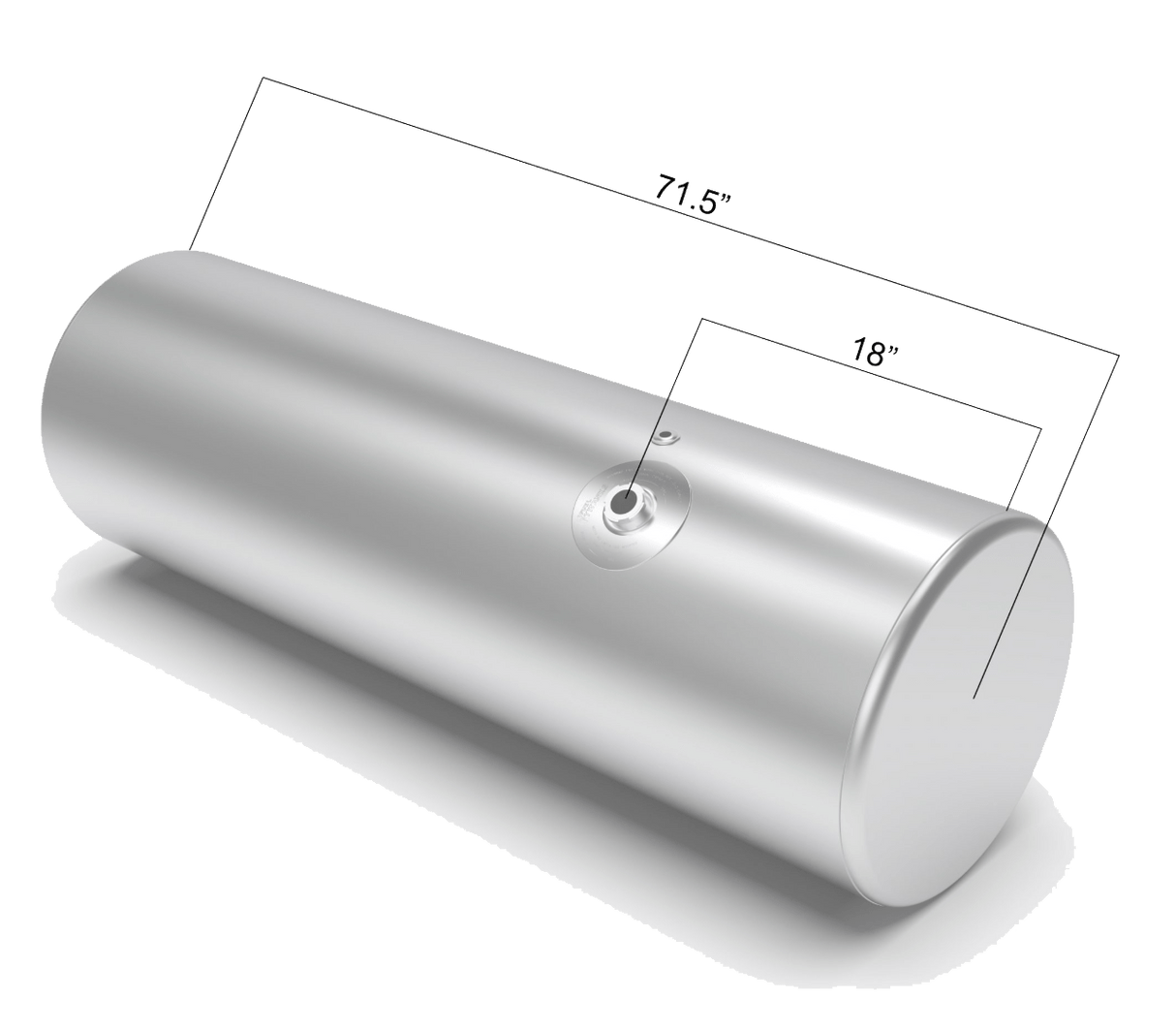 Freightliner - 120 Gallon Fuel Tank Front Fill 23 X 71.5 Inch - HD Truck Source