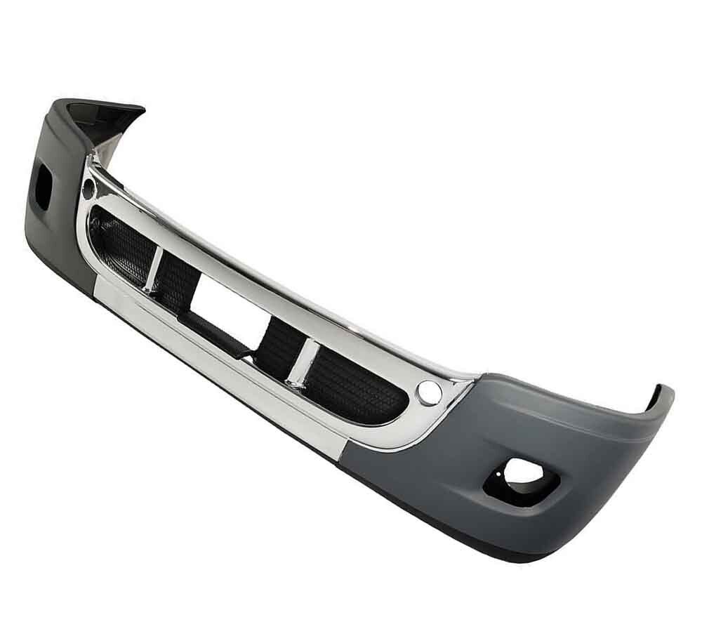 Freightliner Cascadia 2008 - 2017 Bumper w/Chrome Trim & Fog Light Holes - HD Truck Source