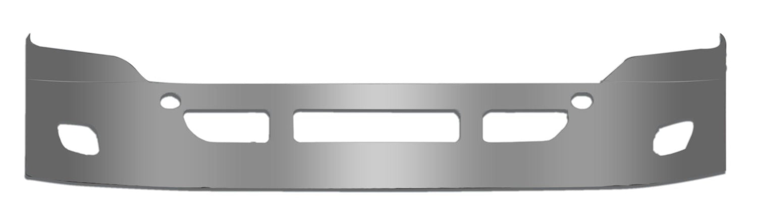 Freightliner Cascadia 2008 - 2017 Stainless Steel Bumper w/Fog Light Holes - 20" - HD Truck Source