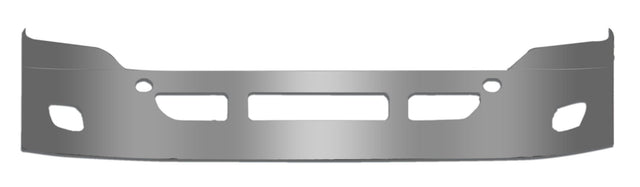 Freightliner Cascadia 2008 - 2017 Stainless Steel Bumper w/Fog Light Holes - 20" - HD Truck Source