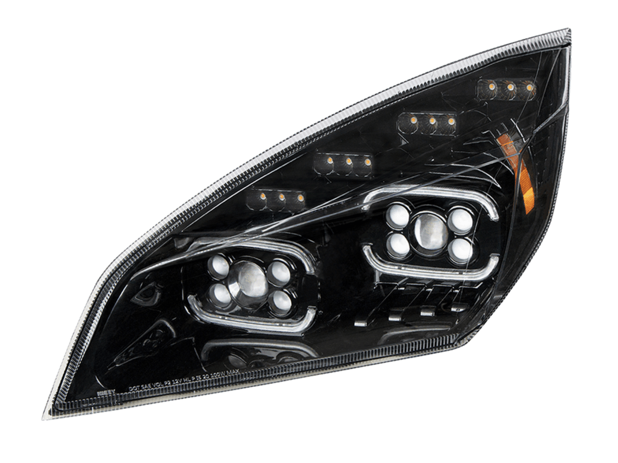 Freightliner Cascadia 2018 - 2024 - 10 LED Projector Headlight With LED Sequential Turn & DRL - HD Truck Source