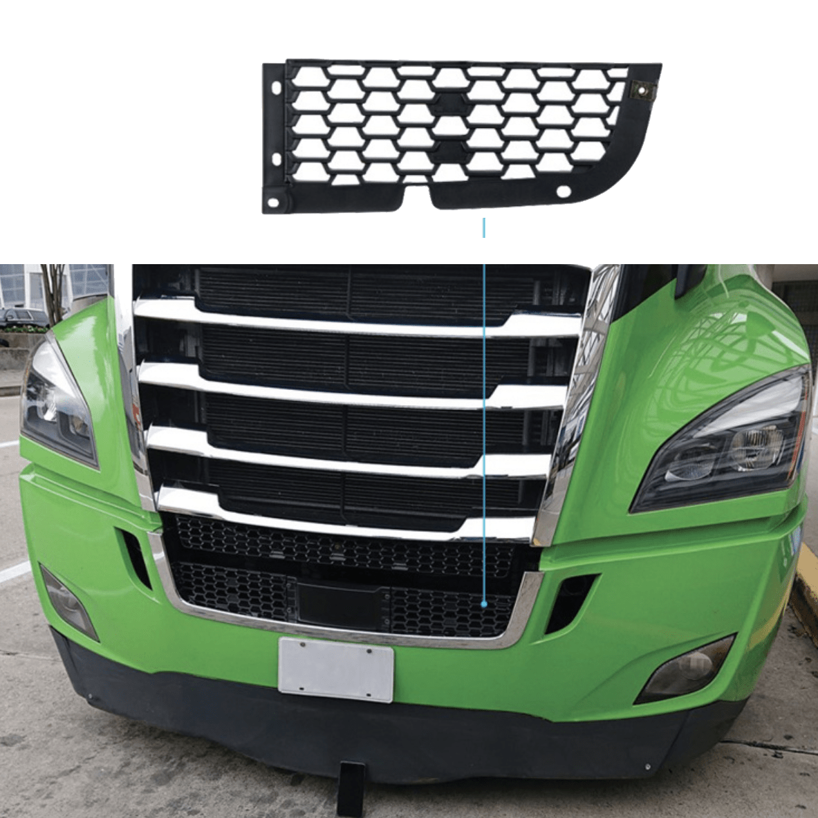 Freightliner Cascadia 2018 - 2024 - Bumper Mesh - HD Truck Source