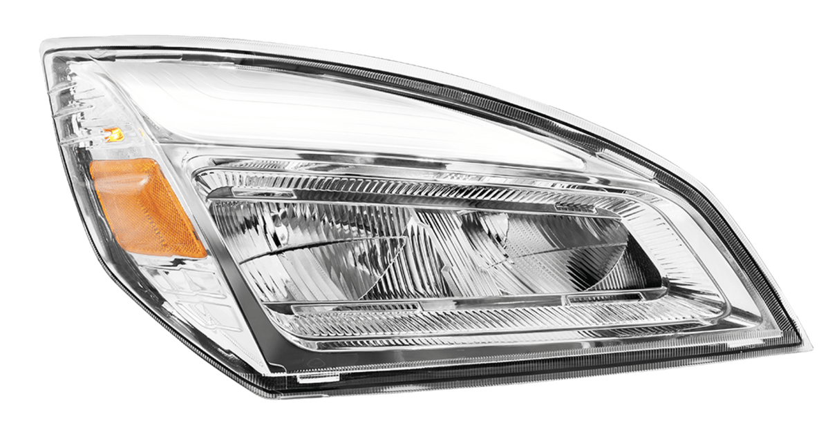 Freightliner Cascadia 2018 - 2024 - High Power Chrome LED Headlights - HD Truck Source