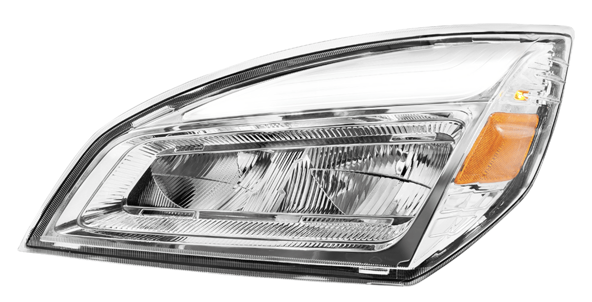 Freightliner Cascadia 2018 - 2024 - High Power Chrome LED Headlights - HD Truck Source