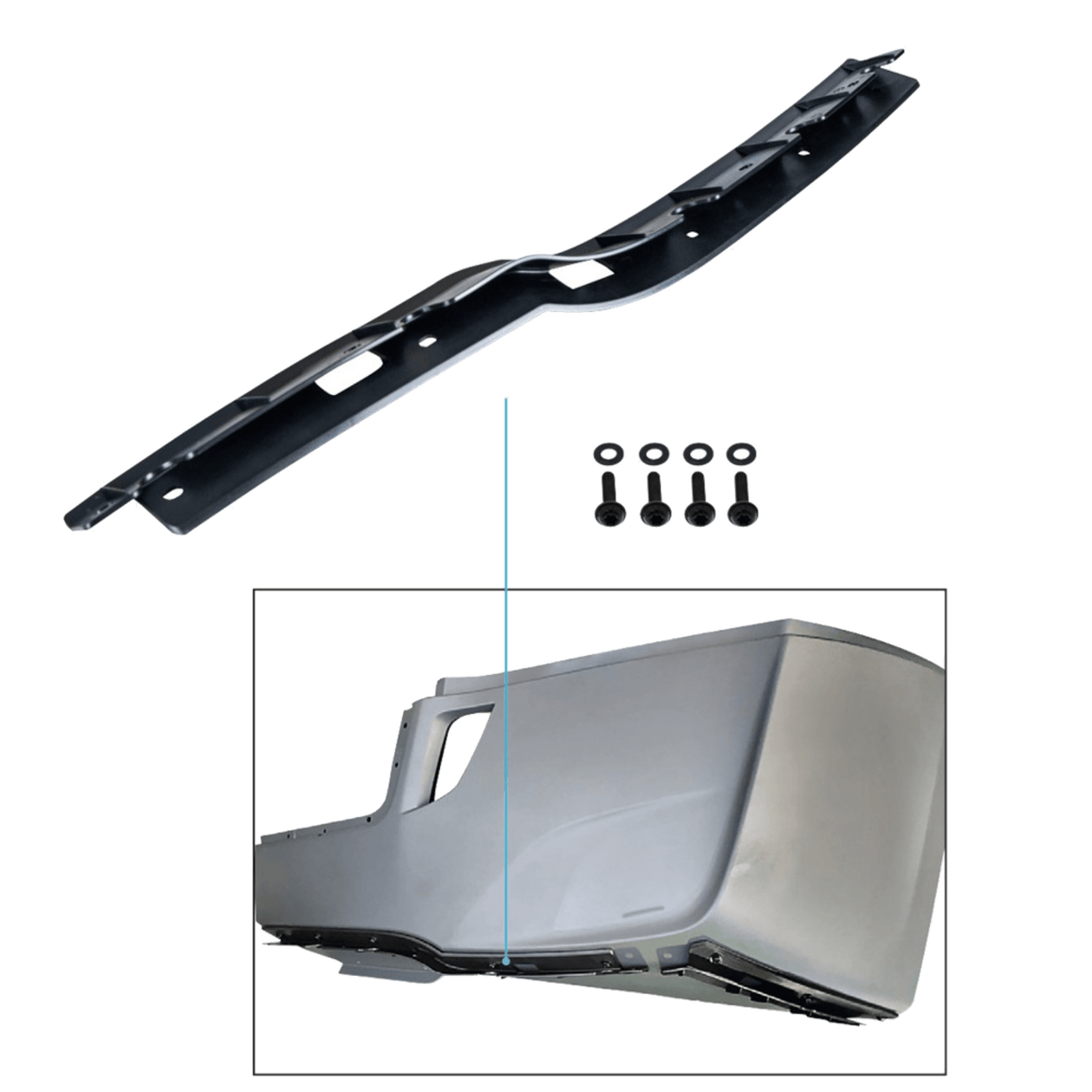 Freightliner Cascadia 2018 - 2024 - Inner Air Dam Bumper Carrier - HD Truck Source