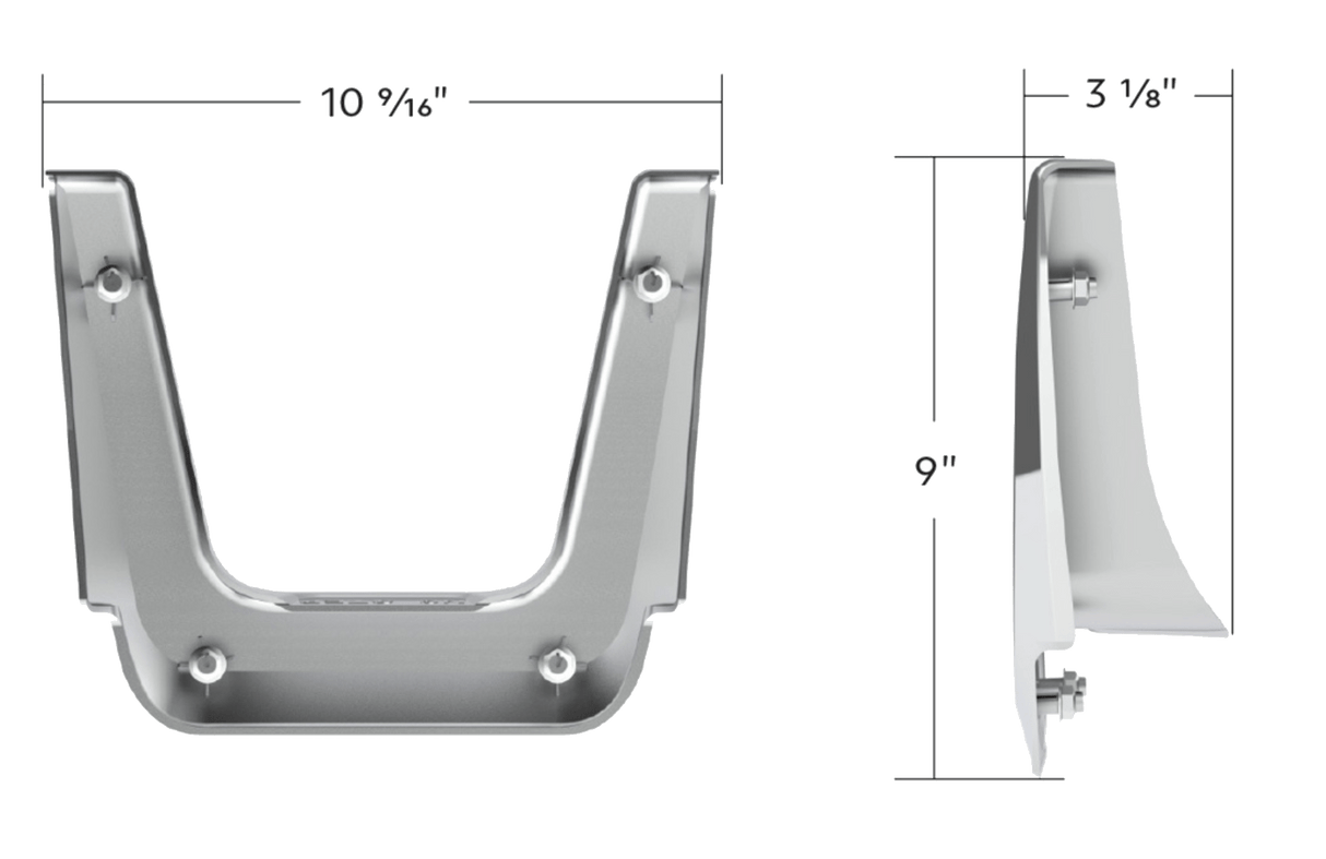 Freightliner Cascadia 2018 - 2025 - Chrome Plastic Fuel Tank Fairing Trim - HD Truck Source