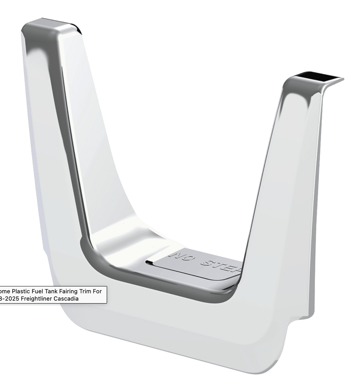 Freightliner Cascadia 2018 - 2025 - Chrome Plastic Fuel Tank Fairing Trim - HD Truck Source