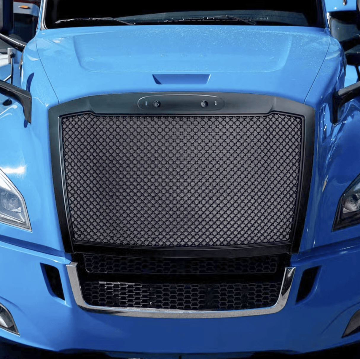 Freightliner Cascadia 2018 and Newer - Mesh Grill With Bug Screen - HD Truck Source