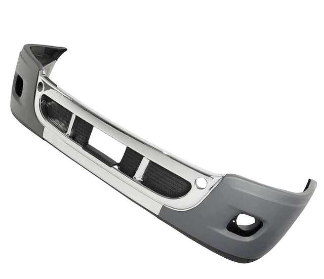 Freightliner Cascadia 2018 and Up - Plastic Bumper With Chrome Trim - HD Truck Source