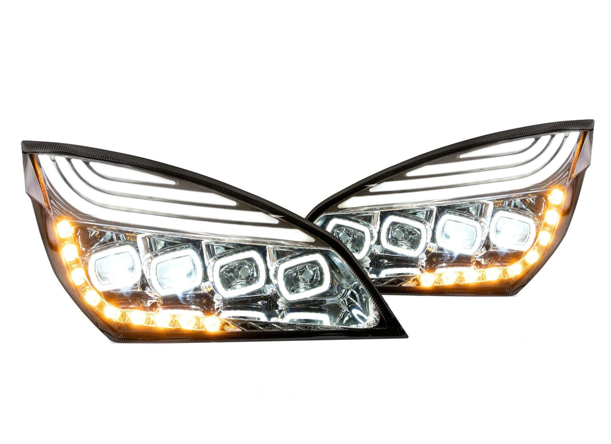 Freightliner Cascadia 2018+ LED Headlight Chrome (Driver) - HD Truck Source