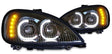 Freightliner Century LED Headlight w/Sequential Turn Signal Black (Passenger) - HD Truck Source
