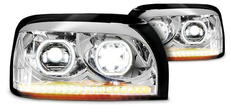 Freightliner Century LED Headlight w/Sequential Turn Signal Chrome (Driver) - HD Truck Source