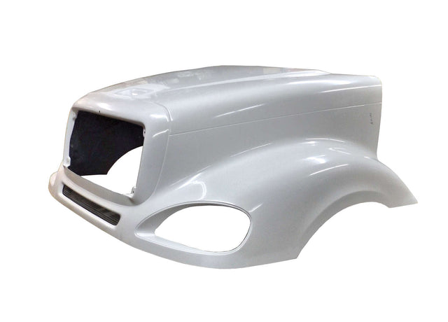 Freightliner Columbia 2008 And Newer Economy 120 Inch BBC Aftermarket One Piece Hood - HD Truck Source