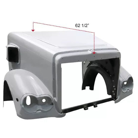Freightliner Coronado 2002 To 2010 - 62.5 Inch Fiberglass Hood - HD Truck Source
