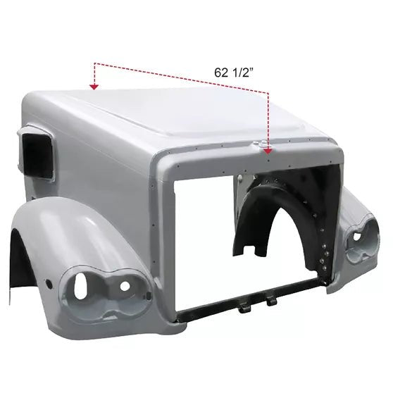 Freightliner Coronado 2002 To 2010 - 62.5 Inch Fiberglass Hood - HD Truck Source