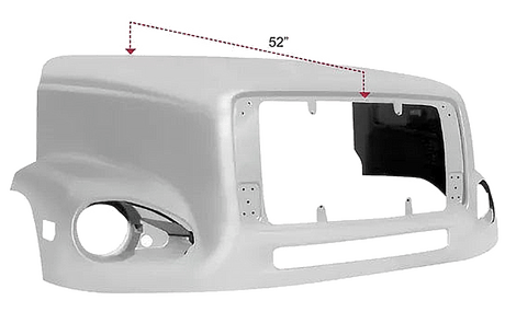 Freightliner FL 112 1997 And Newer - 52 Inch Fiberglass Hood - HD Truck Source