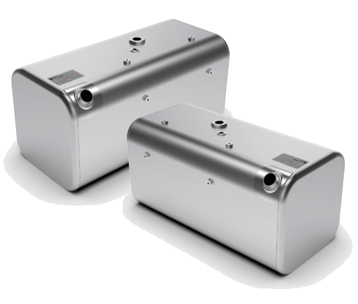 Freightliner FL 60/70 - 55 Gallon Square Fuel Tank Rear Fill 18 x 18.5 x 38 Inch - HD Truck Source