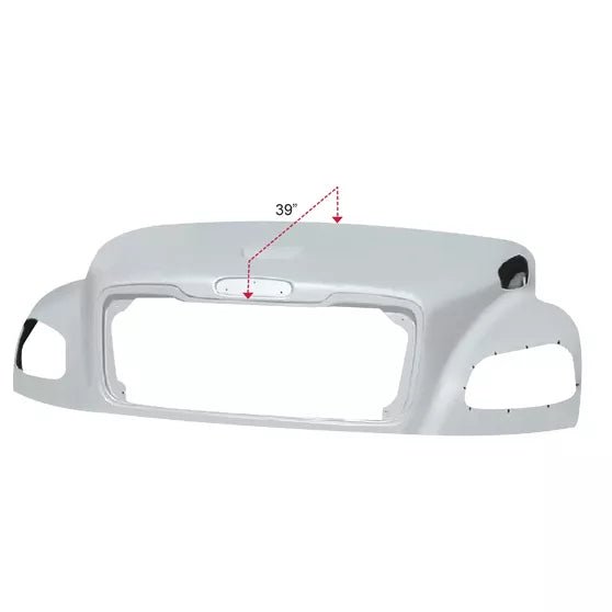 Freightliner M2 106 2003 And Newer 39 Inch Fiberglass Hood - Without Slots For Bezel - HD Truck Source