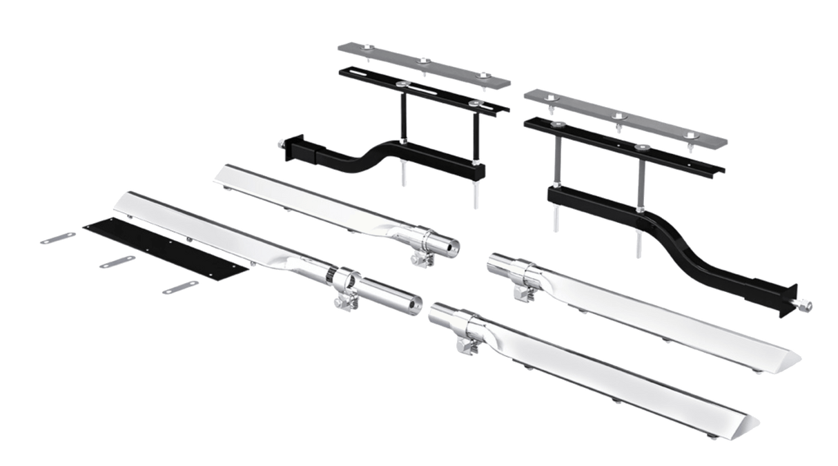 Full Tandem Fender Universal Stainless Steel Standard Duty Attachment Kit - HD Truck Source