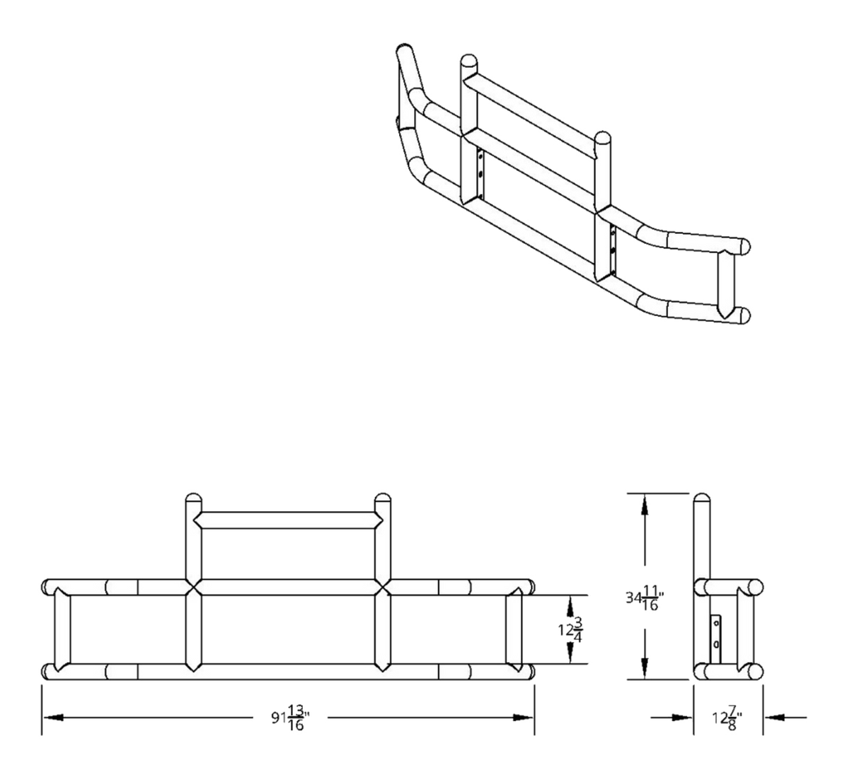 Highwayshield I20R Stainless Steel Grille Guard With Bracket Kit - HD Truck Source
