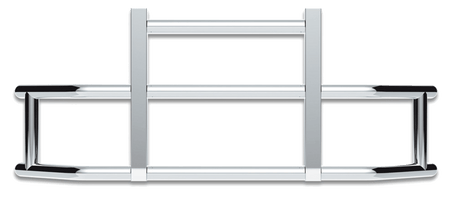 Highwayshield I25R Stainless Steel Grille Guard With Bracket Kit - HD Truck Source