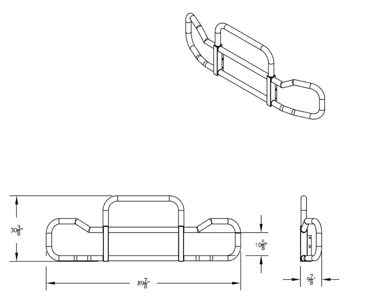 Highwayshield I40 Stainless Steel Grille Guard With Bracket Kit - HD Truck Source