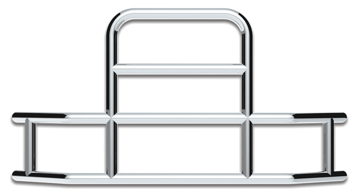 Highwayshield I85R Stainless Steel Grille Guard With Bracket Kit - HD Truck Source