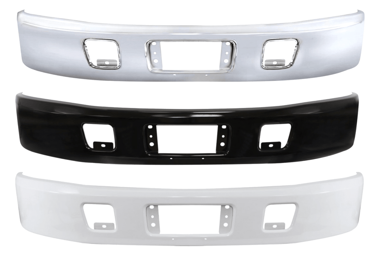 Hino 238/258/268/338 2005 - 2021 - Bumper Black, White and Chrome - HD Truck Source